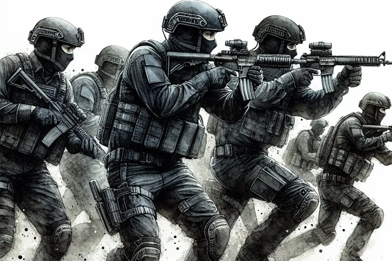 Militarized federal agents