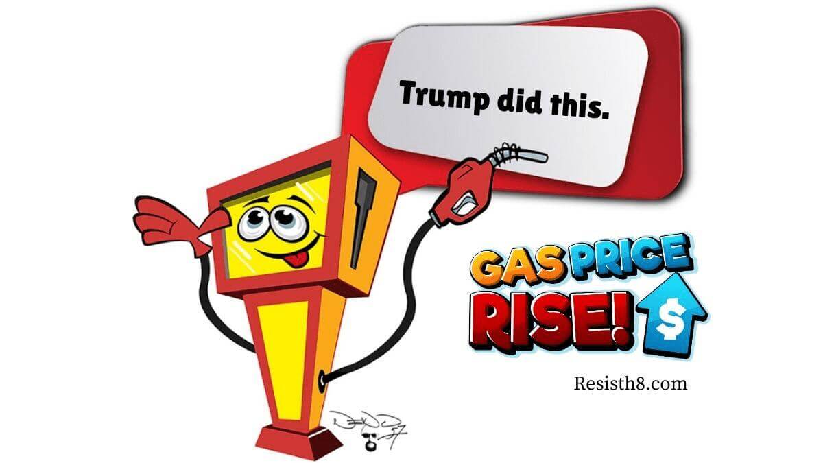 gas prices going up Gas pump cartoon with the message that gas prices are going up