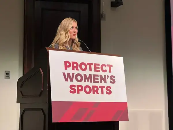 riley gaines speaks Gaines hosts the “gaines for girls” podcast on outkick, and has been outspoken about transgender athletes competing in women’s sports.