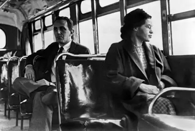 rosa parks bus Rosa parks sitting in the bus