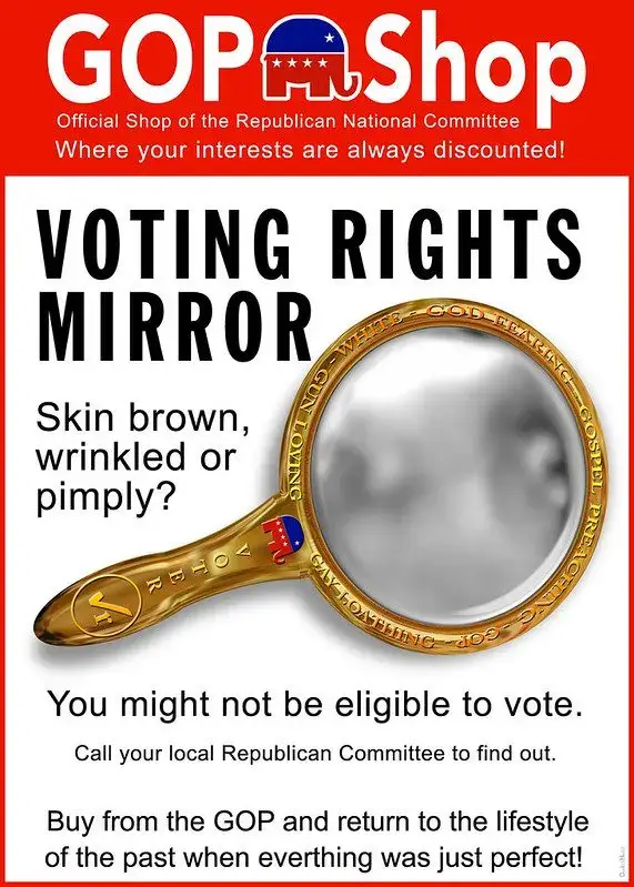 Gop voting rights mirror civil rights. All roads lead to the south.