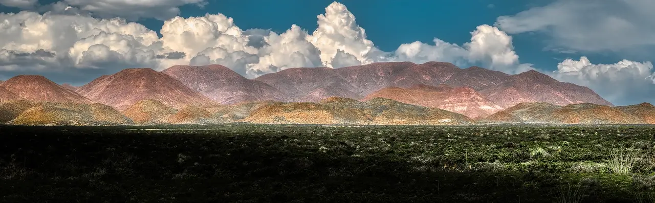 Big Bend border wall construction. A National Park in Texas.