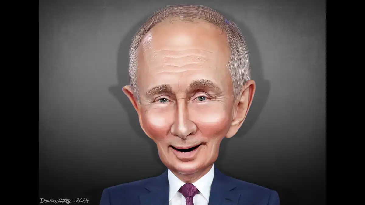 caricature putin russia dh Caricature of putin