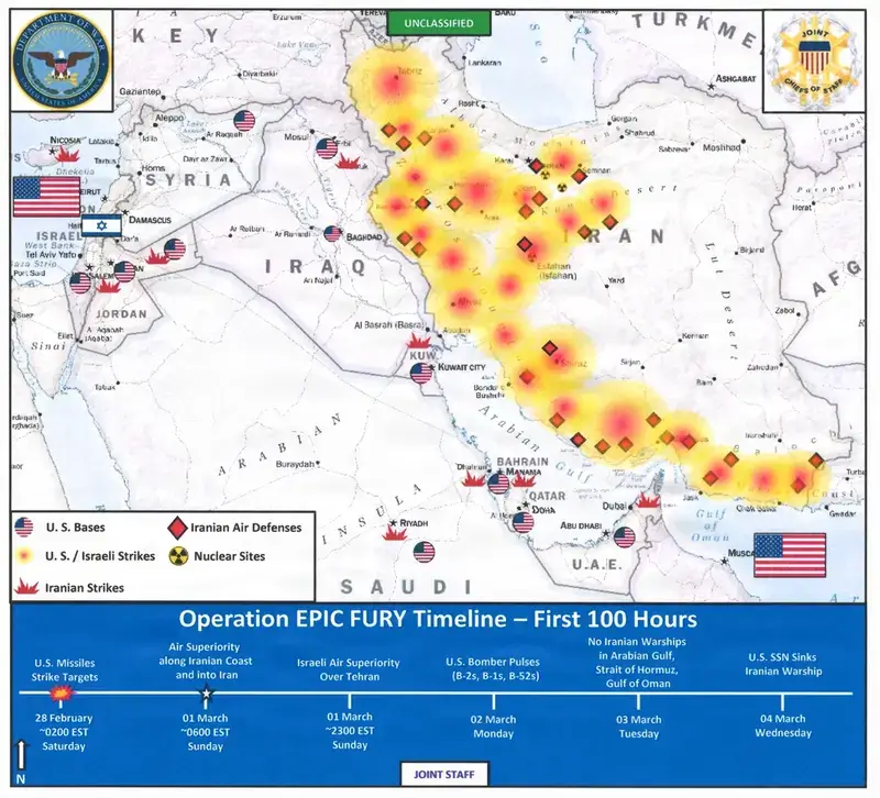 dod map iran strikes Map of us strikes in iran war