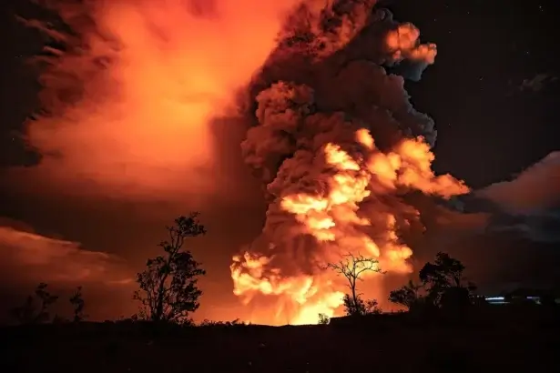 Hawaii kilauea volcano eruption