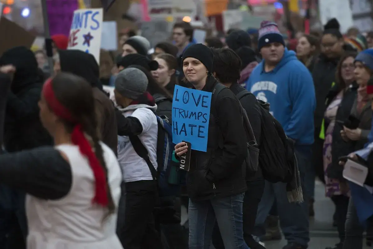 love trumps hate conversion therapy Conversion therapy ban, anti-hate protest sign