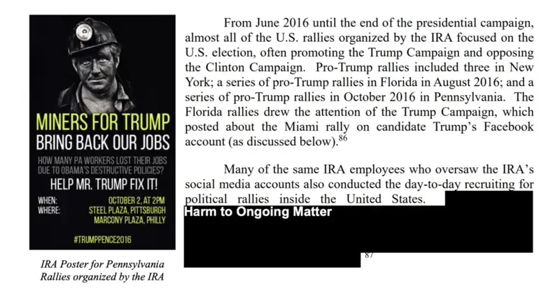 mueller report minersfortrump Page from the mueller report