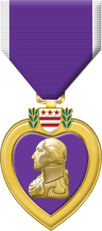 Purple heart medal robert mueller received