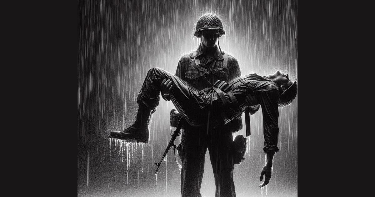 3 american soldier casualties.