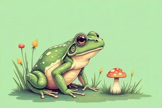Tiny toad cartoon