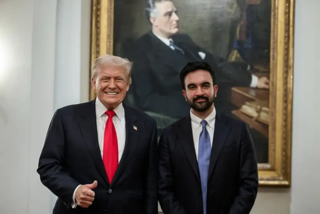 trump and mamdani wh Anti-communist class against mayor mamdani