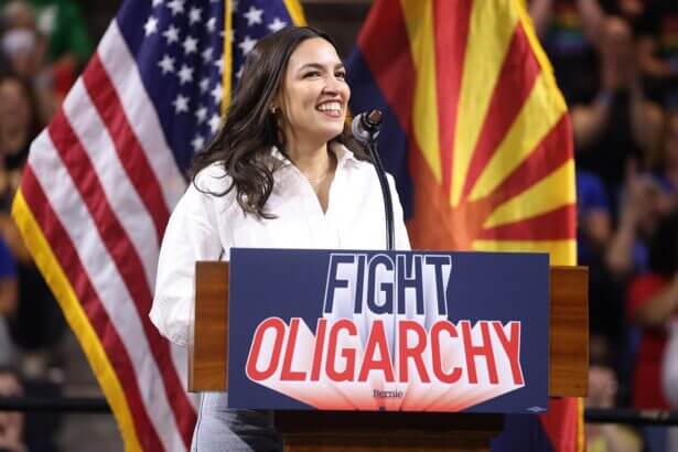 Aoc speaks in arizona on her and sanders’ oligarchy tour