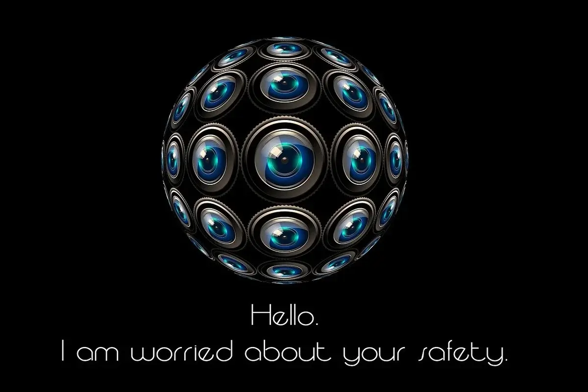 Ai government surveillance a ball of eyes