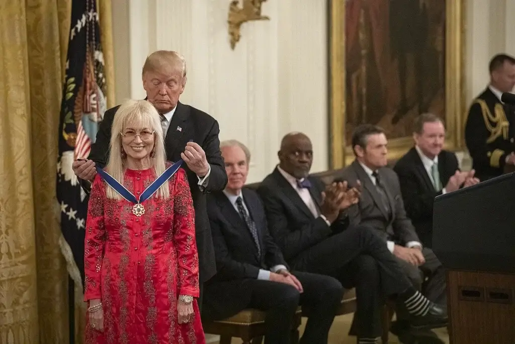 President trump gives aipac donor, miriam adelson, the medal of freedom