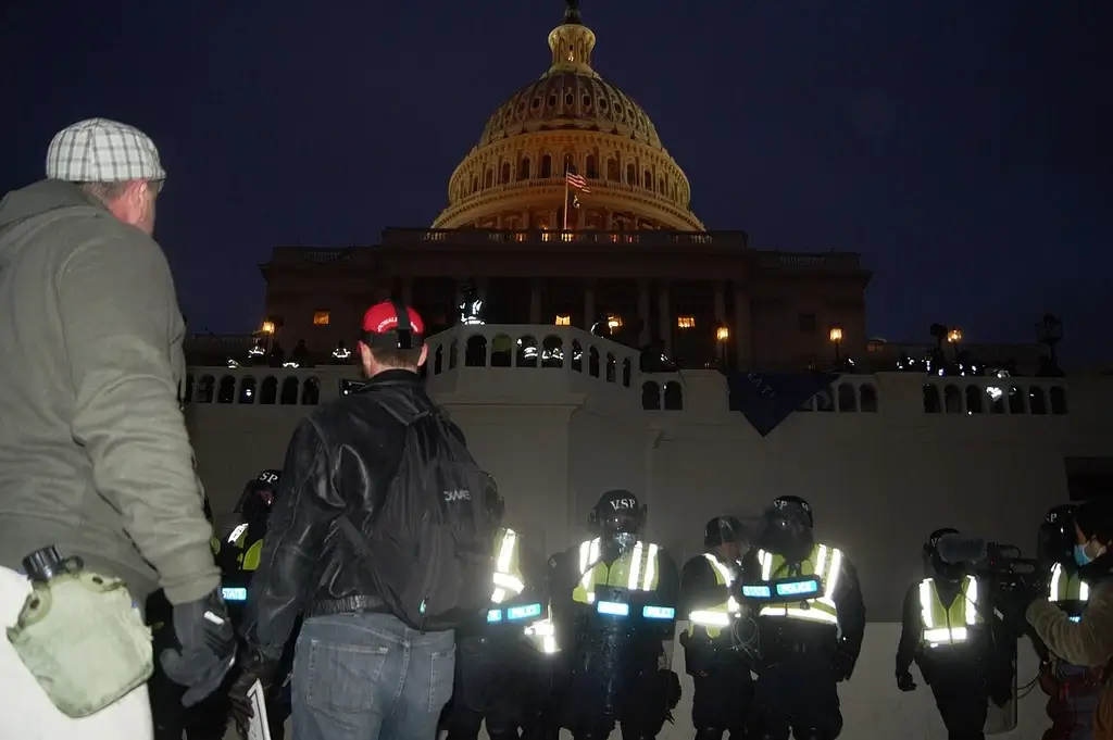 Police at the capitol attack