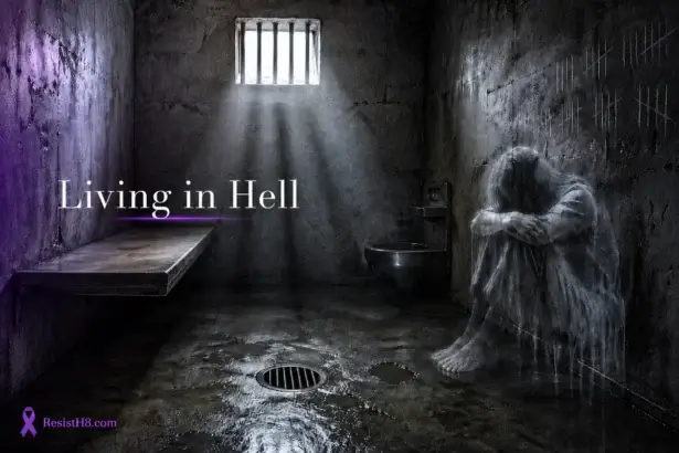 A dark, empty cell with the ghostly memory of the person who suffered inside. Sexual violence against palestinians in israeli prisons is common.