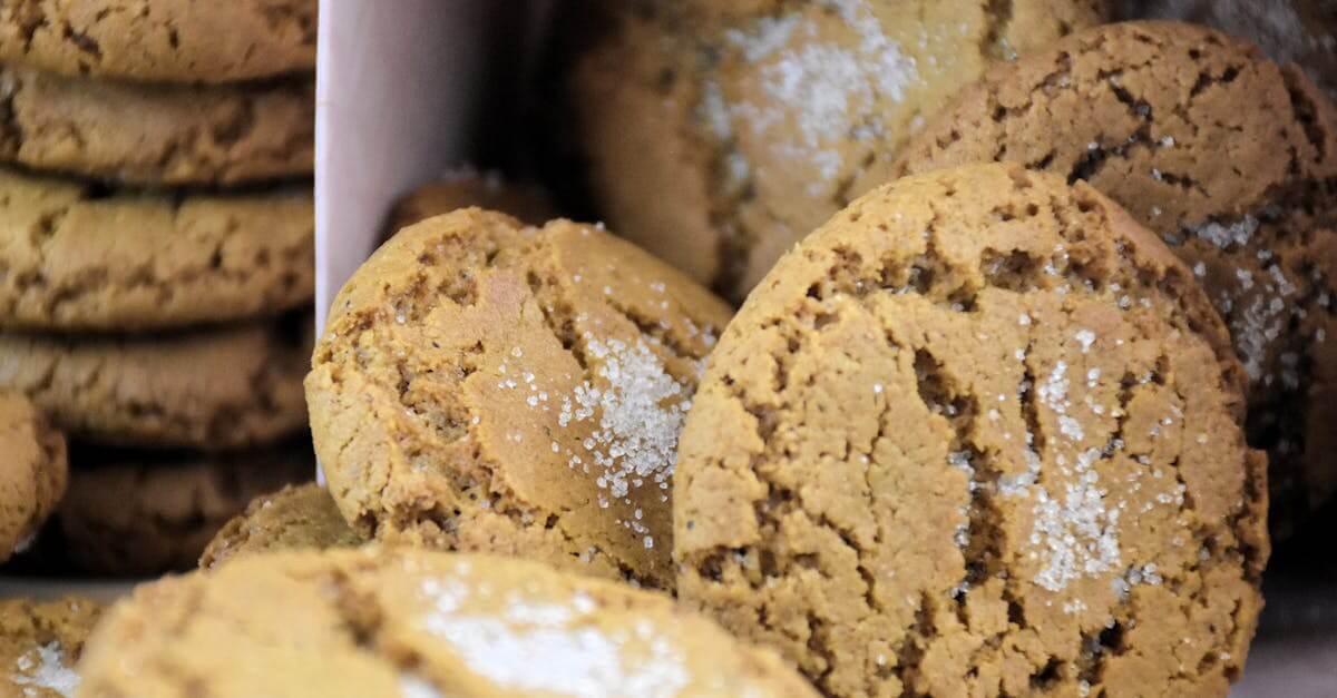 pexels photo 30468106 30468106 Close-up of fresh ginger cookies sprinkled with sugar. Perfect for festive occasions.