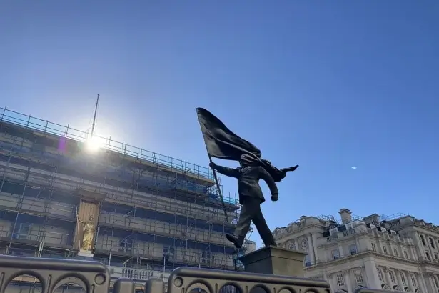 London statue by banksy