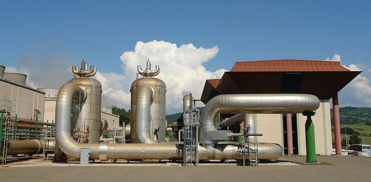 geothermal power plant italy A geothermal power plant in italy.