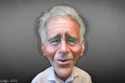 Caricature of jeffrey epstein co-conspirators