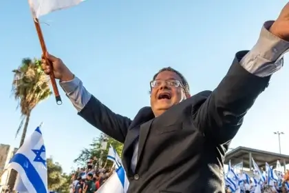 Itamar ben gvir shared an flotilla video showing bound activists