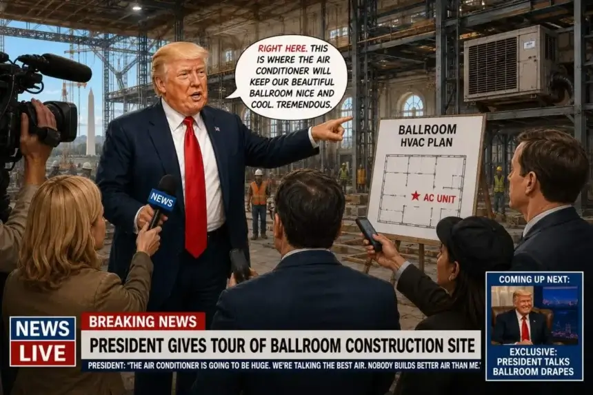 Trump ballroom press conference