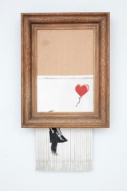 love is in the bin Banksy art from sotheby’s auction