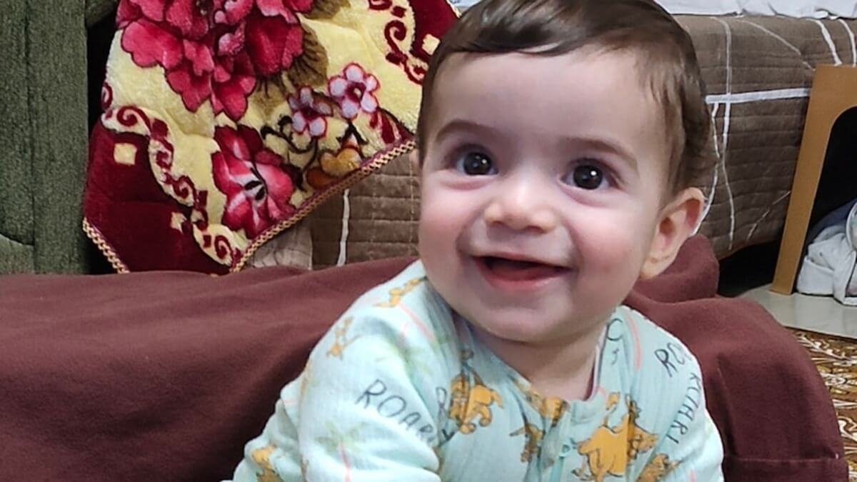 Sam abu haikal was shot and killed by an israeli soldier in the west bank on his 7 month birthday.