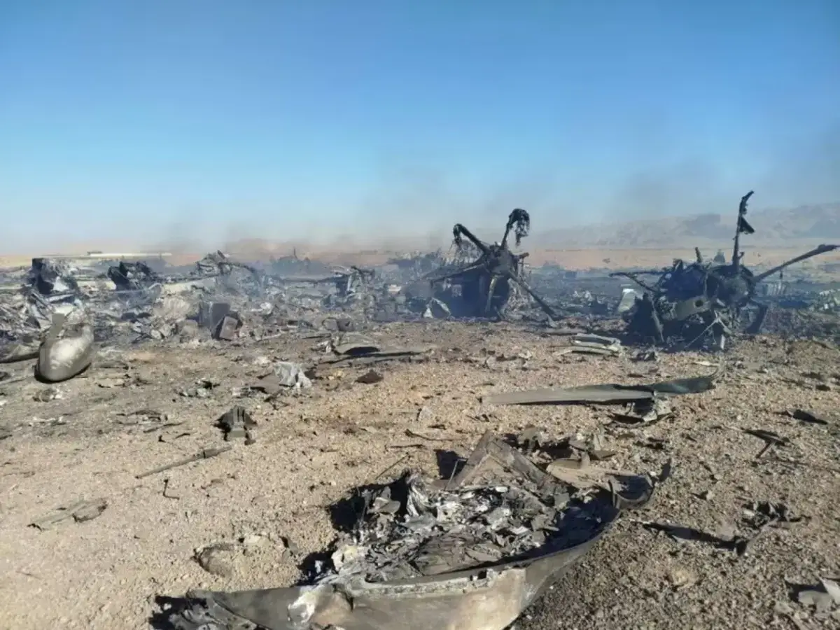 downed aircraft iran Iranian drones fly in a jellyfish formation, says the pilot of one of the downed aircraft in this photo.