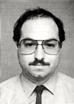 Black and white photo of jonathan pollard. Israel is spying
