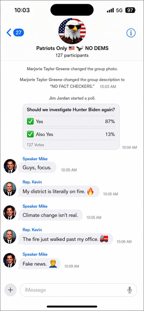 Republicans group chat