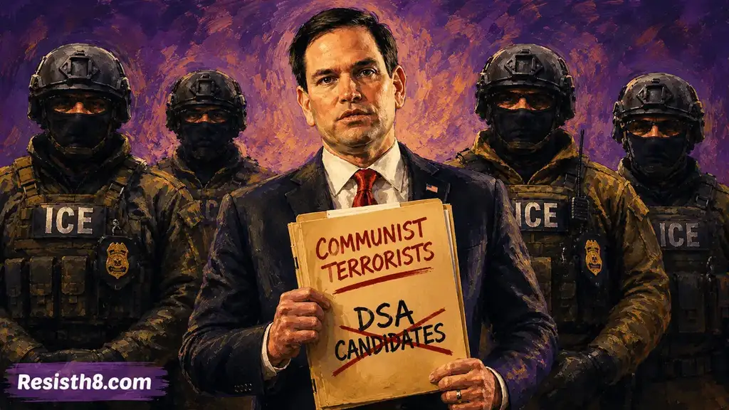 Marco rubio and the state department are going after dsa. Kind of like the director of anti-extremism