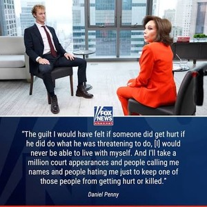 Instagram post of a promo for the interview with daniel penny, the former marine who killed jordan neely on the subway.
