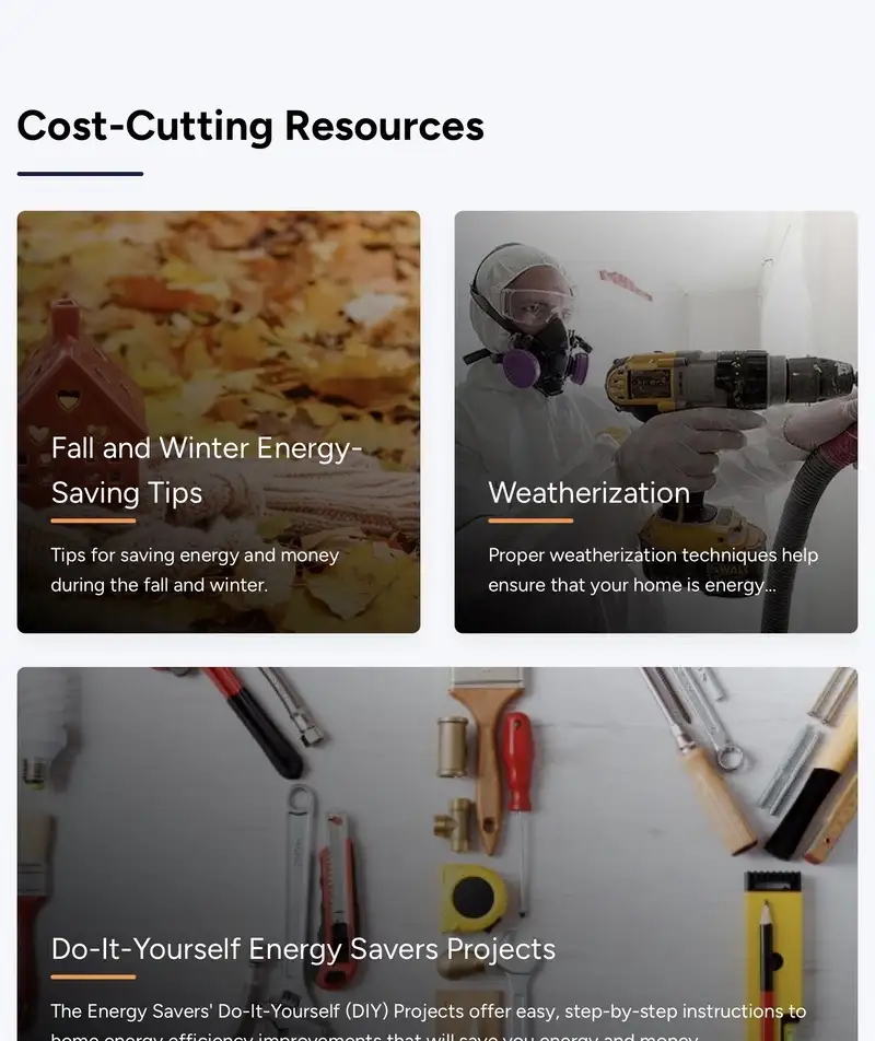 Cost-cutting resources in 2024. The energy department deleted energy-saving tips from its website