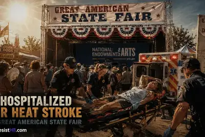 Extreme heat sent people attending the freedom 250 great american state fair to the hospital.