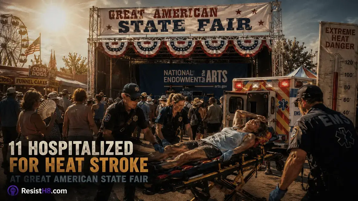 Extreme heat sent people attending the freedom 250 great american state fair to the hospital.