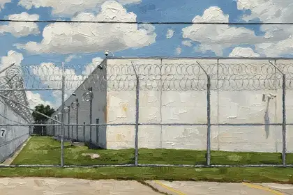 A private immigration prison in houston
