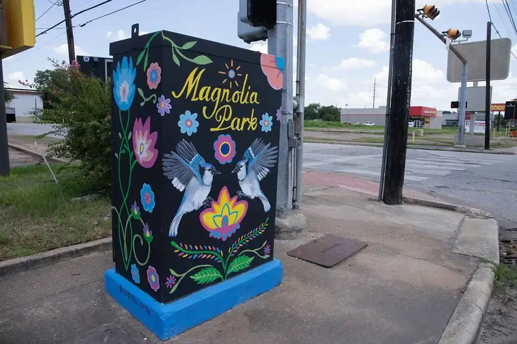magnolia park eastend Artwork in magnolia park where lorenzo salgado araujo was shot and killed by ice officers.