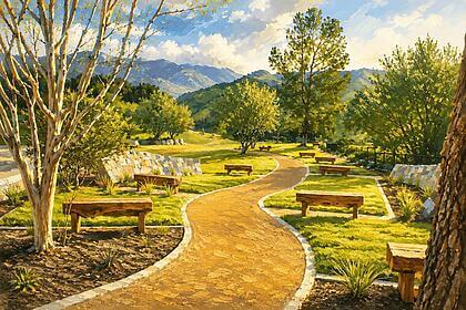 Mount sinai's certified green burial park located at their simi valley location.