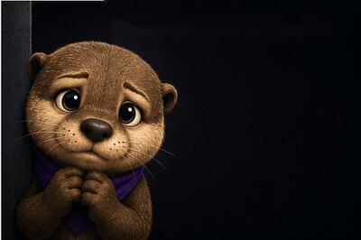Pax the otter commiserating.