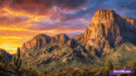 Big bend border wall construction through the national park in texas