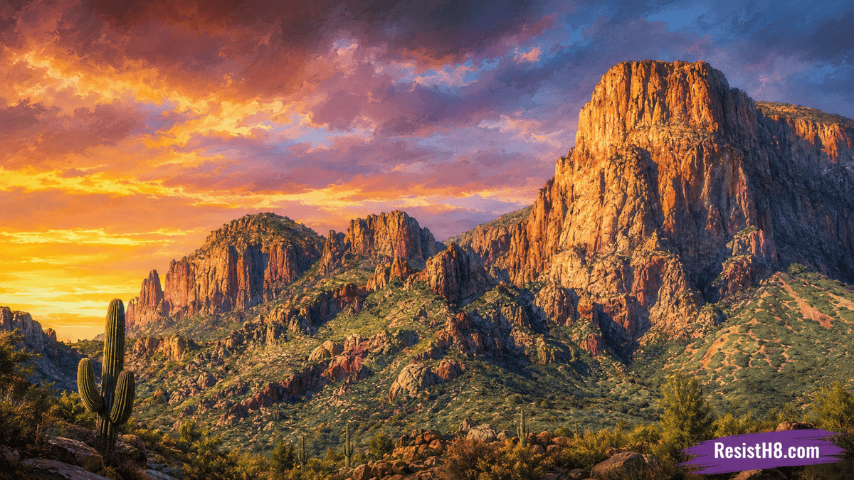 Big Bend border wall construction through the National Park in Texas