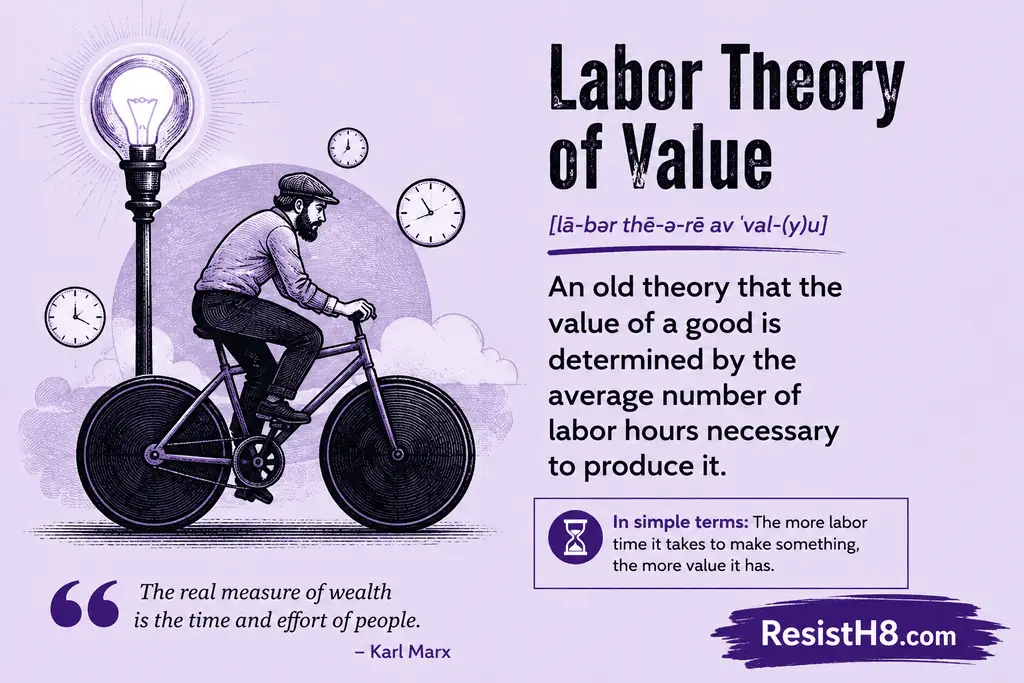 labor theory infocard Labor theory of value infocard