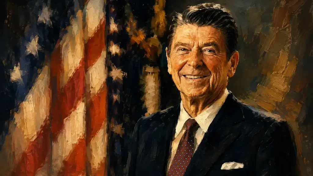 ronald reagan art Original portrait of ronald reagan