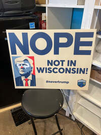 trump clown yard sign Trump clown nope. Yard sign