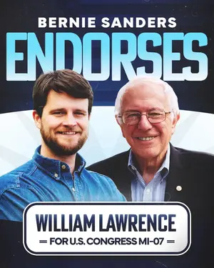 will lawrence with bernie Progressive candidate will lawrence who is running on popular progressive policies