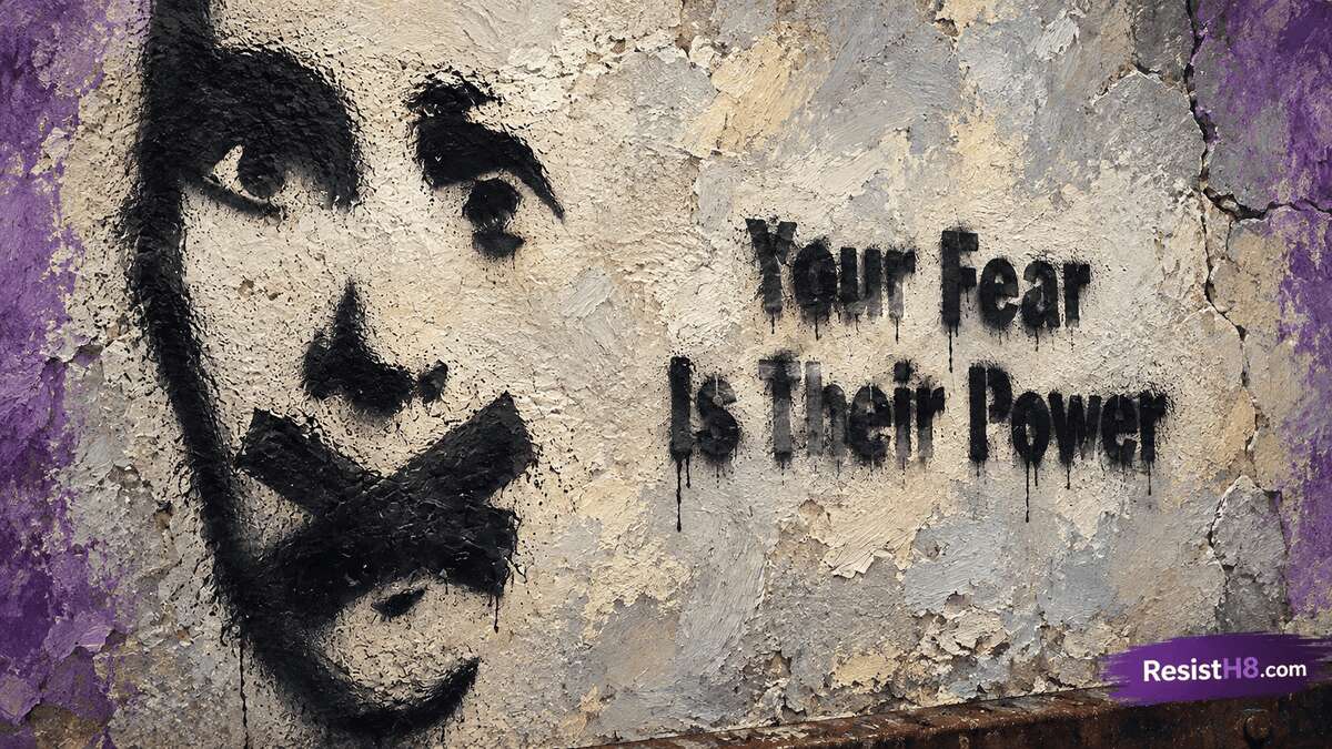 free speech graffiti Free speech graffiti “your fear is their power” hr 4795 boycott israel lose financial aid