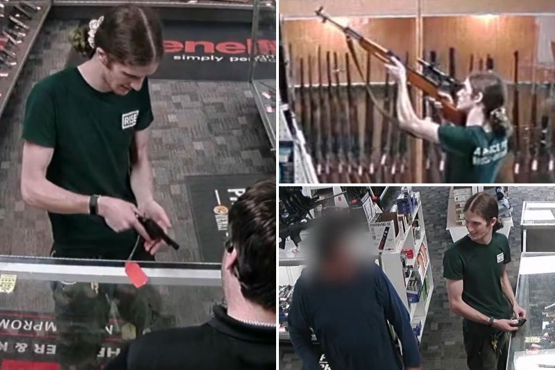 robert westman cc video Collage of cc video footage of robert westman in a gun shop. Right-wing extremism and right-wing extremist violence are the real dangers