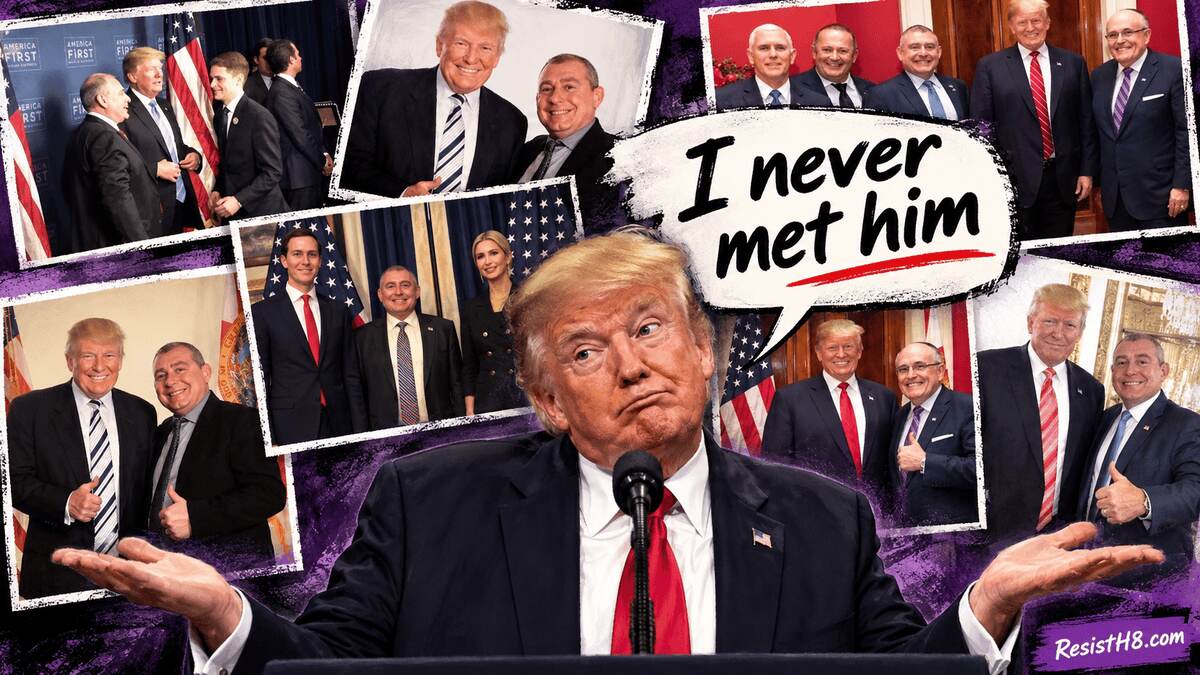 trump met lev parnas meme Meme of trump claiming he never met someone with a collage of images of trump with that person. Don jr. ’s wedding story and eric’s statement track.