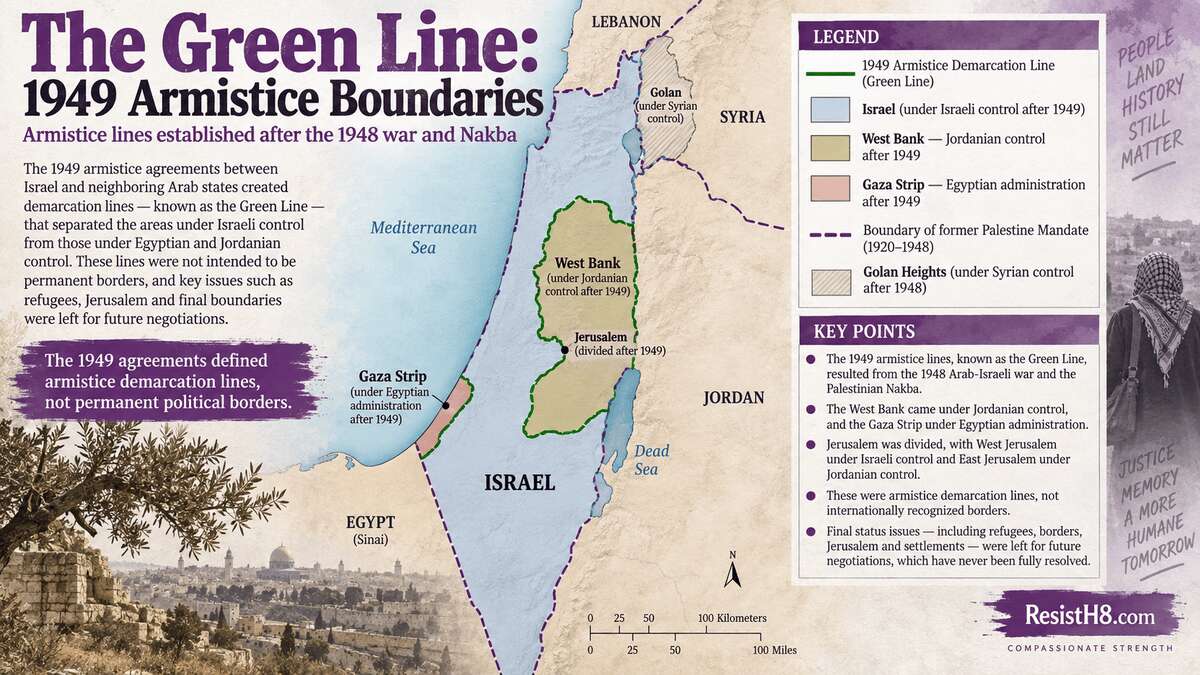 map after six day war Map showing the armistice boundaries, known as the green libe that resulted from the nakba and israel’s occupation of palestine